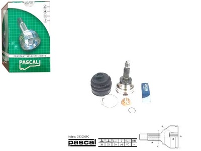 PASCAL PASCAL G13005PC КОМПЛЕКТ ШАРНИРА, ВАЛ КАРДАННЫЙ