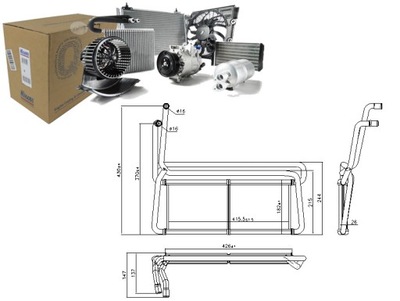 Отопитель scania g r dc11.08-dt16.08 03.04- niss фото №1