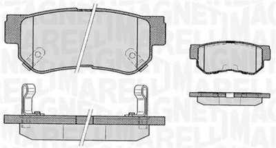 MAGNETI MARELLI 363916060278 JUEGO ZAPATAS  