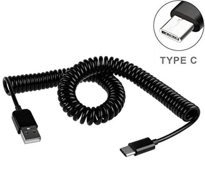 Kabel USB-C 3.1 do USB spręzynowy 1m