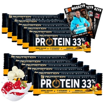 GO ON NUTRITION PROTEIN BAR 33% BATON BIAŁKO 11szt