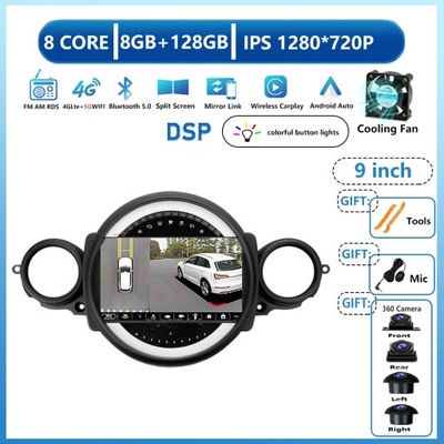 NAWIGATOR GPS PARA BMW MINI COOPER R56 R60 R51 2006-2014 RADIO DE AUTOMÓVIL CARPLAY  