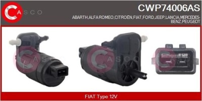 BOMBA DE LAVAPARABRISAS CWP74006AS CASCO ABARTH  