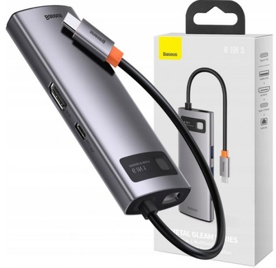 Hub 6w1 USB-C do USB 3.0 RJ45 HDMI USB-C PD Baseus