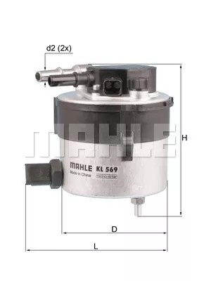 ФІЛЬТР ПАЛИВА /KNECHT/ FORD KL 569 KNECHT ФІЛЬТР