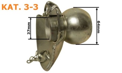 BOLA Z KOLNIERZEM 64X37X17MM CATALIZADOR 3-3 SUSPENSIÓN  