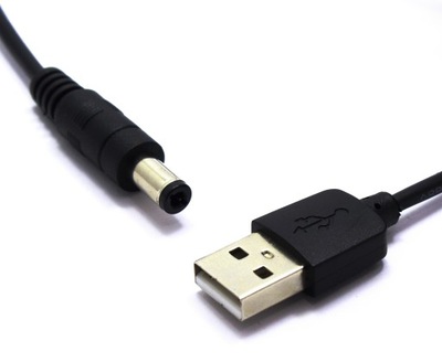 KABEL USB Z WTYKIEM ZASILAJĄCYM DC 2.5mm 1.5m