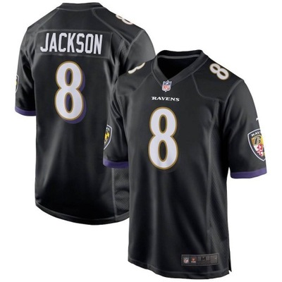 Baltimore Corvos Camiseta Jersey De Futebol Tops nr 8 Lamar Jackson, M