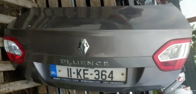 Крышка багажника задняя renault fluence 09-16 lift sedan giełda комплект pń фото №1