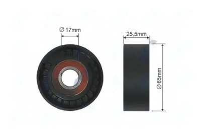 Ролик натягувача ремінь клиновий rnk-ft-005 nty фото №1