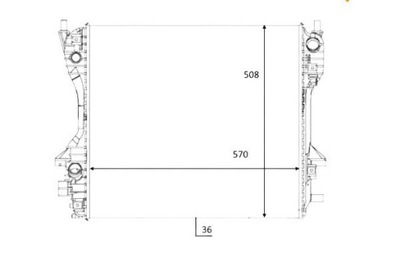 NRF РАДІАТОР ДВИГУНА JAGUAR S-TYPE XF XJ 2.7D 06.