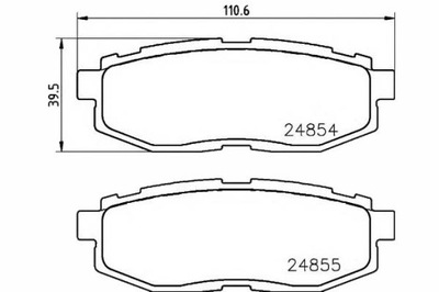 Textar 2485401 набор тормозных колодок тормозных, тормоза дисковые фото №1