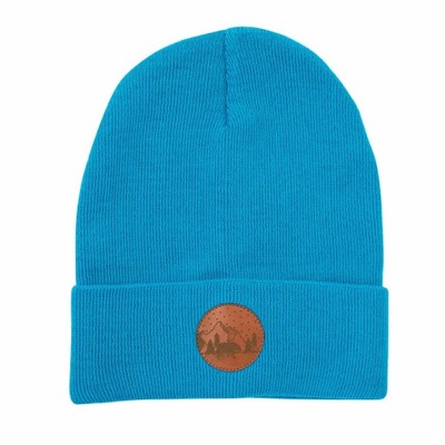 Czapka beanie lazurowa 687D