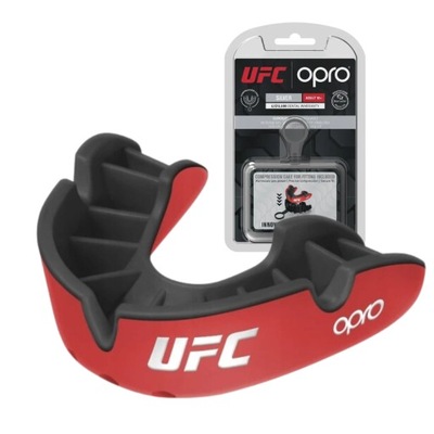 Opro Ochraniacz Na Zęby UFC Silver z pudełkiem GEN2 Czerwony/Czarny