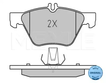 КОЛОДКИ ГАЛЬМІВНІ MERCEDES-BENZ CHRYSLER MEYLE