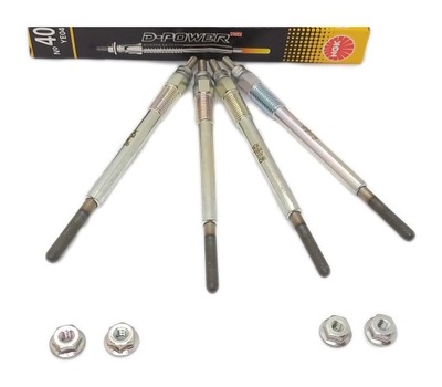 4x свечи зажигания накаливания ford fiesta focus ii fiesta c-max berlingo partner mazda 3 фото №1