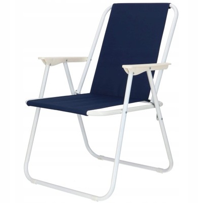 Krzesło turystyczne z oparciem Springos GC0049 odcienie niebieskiego