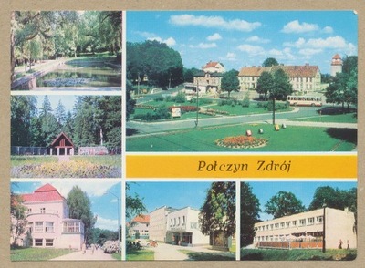 POŁCZYN-ZDRÓJ widoki Plac park kino 1977 r.