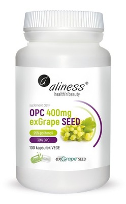 OPC exGrapeSeed NATURALNY EKSTRAKT 400 mg Aliness