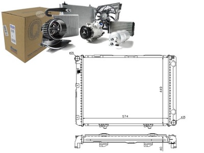 NISSENS РАДИАТОР ДВИГАТЕЛЯ 313556 MSA2134 MS2134 MS