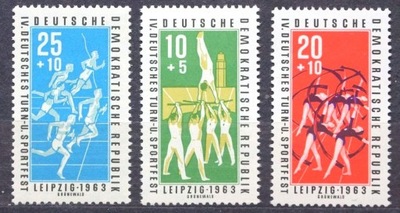 DDR - 1963 - FESTYN SPORTOWY W LIPSKU