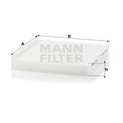 FILTR, VENTILACIÓN PRZESTRZENI PASAZERSKIEJ MANN-FILTER CU 2245  