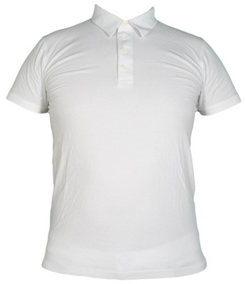 LEE koszulka WHITE s/s STRETCH POLO TEE _ S 36