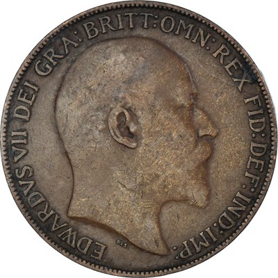 Moneta, Wielka Brytania, Penny, 1908