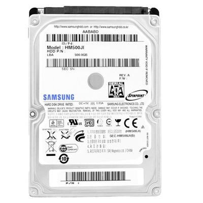 Dysk Samsung 500GB HM500JI 5,4K 8Mb Sata II 2,5''