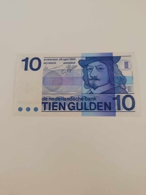 Niderlandy - 10 Gulden - 1968
