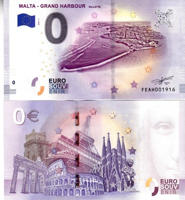 Banknot 0-euro- Malta 2019-1-Grand Harbour