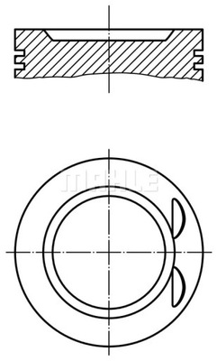 PISTÓN 011 73 00 MAHLE  