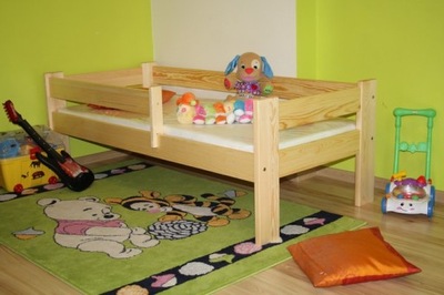 Łóżko dziecięce KRZYŚ 70x160 drewniane sosnowe