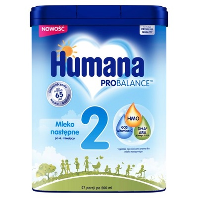 HUMANA 2 HMO Mleko następne 750g