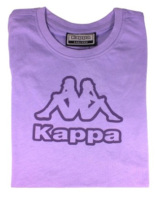 T-shirt dziewczęcy fioletowy Kappa 134 dla dziewczynki