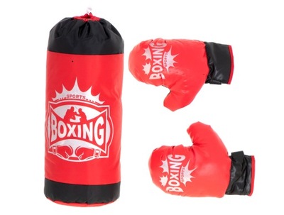 Zestaw treningowy worek i rękawice bokserskie