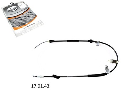 CABLE DE FRENADO DE MANO PARTE TRASERA L HONDA CIVIC VI ODYSSEY SHUTTLE 1.4-2.3  