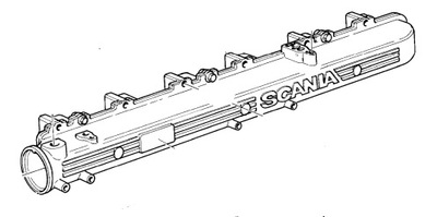 1407485 scania коллектор впускной фото №1