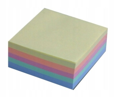 Karteczki Kostka Bloczek Kolorowe Klejone
