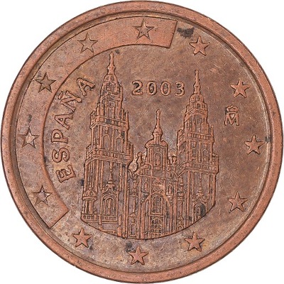 Moneta, Hiszpania, 5 Euro Cent, 2003