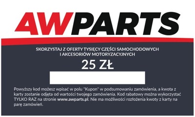 KARTA BON UPOMINKOWY PREZENTOWY AWPARTS.PL 25 ZŁ