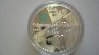 Moneta 5 funtów Wielka Brytania 2009 srebro