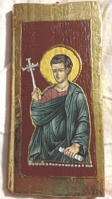 Ikona: św. Tomasz; Chrzest, Komunia
