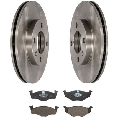 Тормозные диски + тормозные колодки перед mazda 2 dy puma fiesta mk6 2001- iv v фото №1