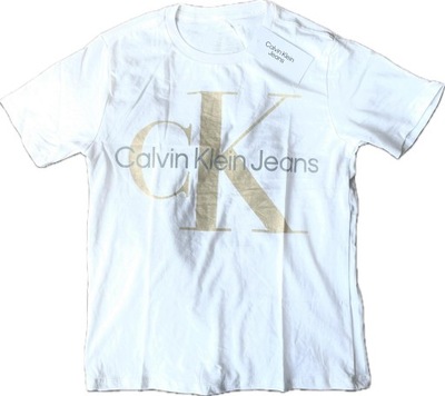 koszulka t-shirt dziecięcy Calvin Klein Jeans 14 lat biały