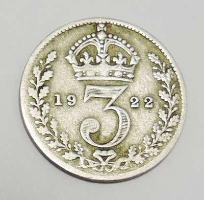 Wielka Brytania 3 pence 1922
