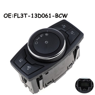 SWITCH CONTROL SWIATLAMI PRZECIWMGIELNYMI NA YEAR 2015-2019 FORD F150 F-150 FL3T13D061BCW  