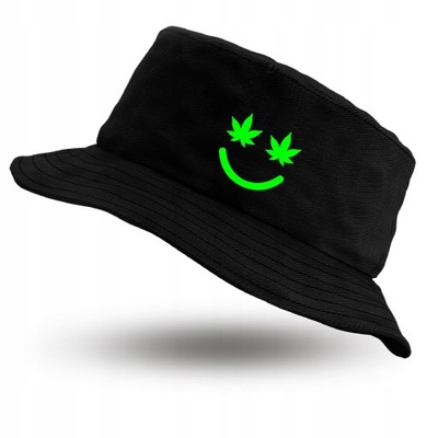 KAPELUSZ WĘDKARSKI RYBACKI BUCKET HAT MARIHUANA WD