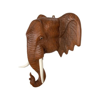 Posąg z głową słonia Ściana z głową słonia