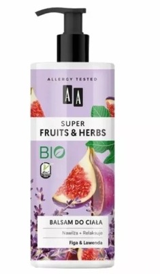 AA Super Fruits & Herbs Balsam do ciała Figa i Lawenda, 500 ml